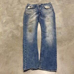 Vintage y2k 90s light wash bke jeans